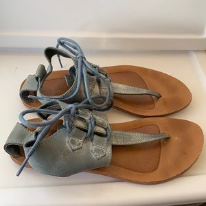 Sorel blue/gray gladiator style sandals. Size 7